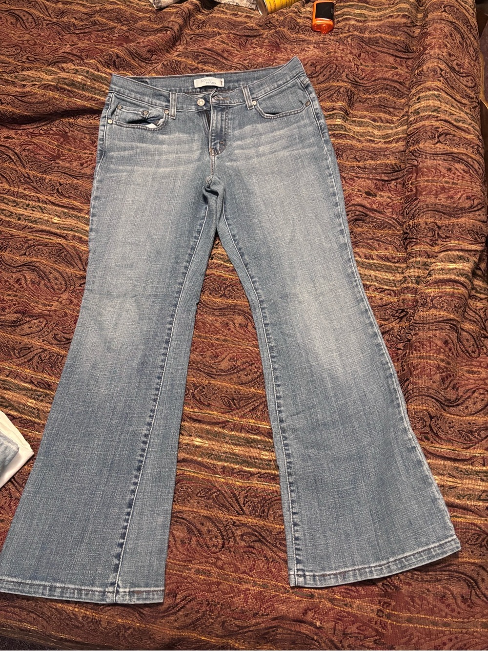 Levi's 515th Light Blue Flare Jeans - Women's Wide Leg 10 S